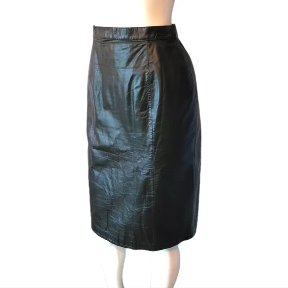 Vintage Wilson's Leather Pencil Skirt - Picture 2 of 6